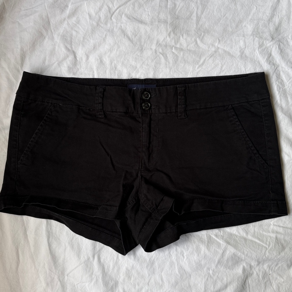 American Eagle Low Rise Black Shorts